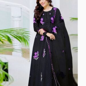 Maria B DHANAK EMB 3pc WITH BAMBER  EMB DUPPATA