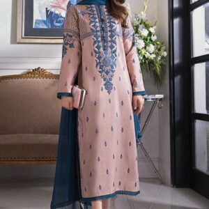Asim Jofa DHANAK EMB 3pc WITH BAMBER  EMB DUPPATA