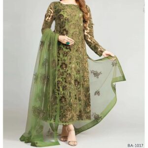 Bareeze DHANAK EMB 3pc WITH DHANAK EMB DUPPATA