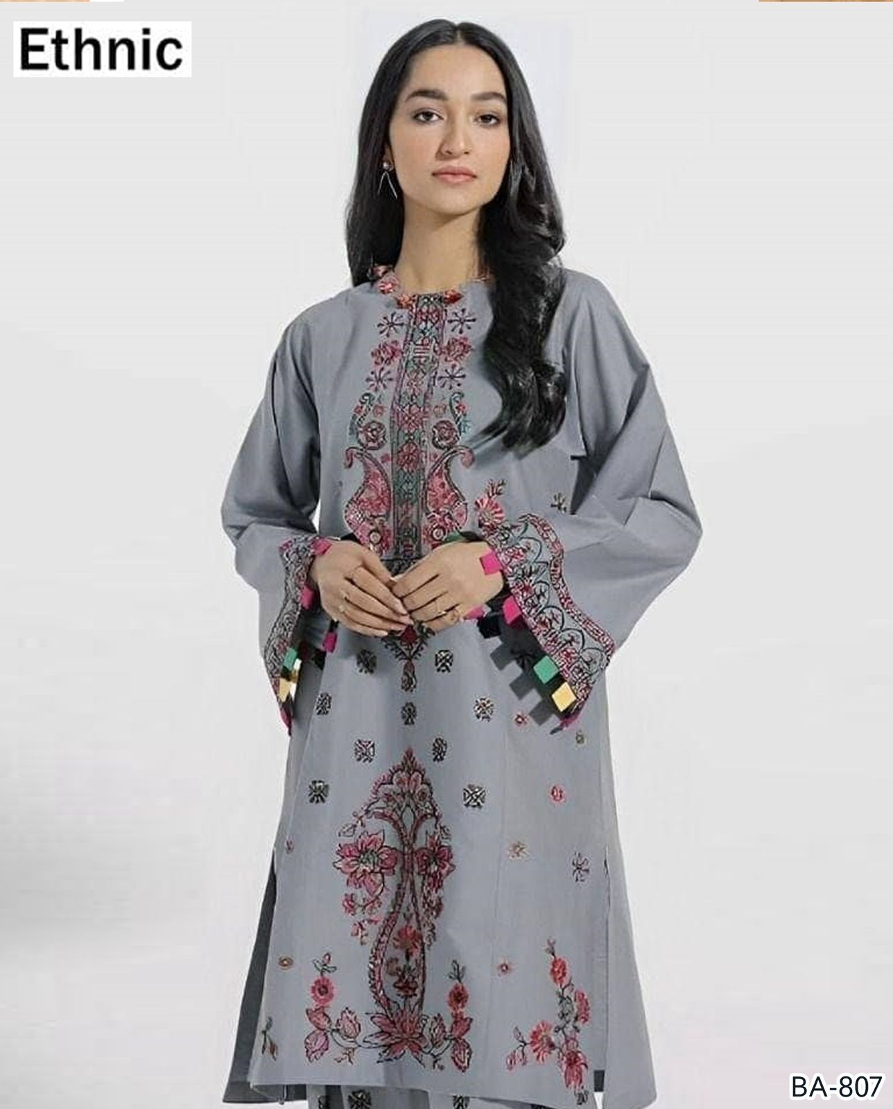 Ethnic DHANAK EMB 2PC