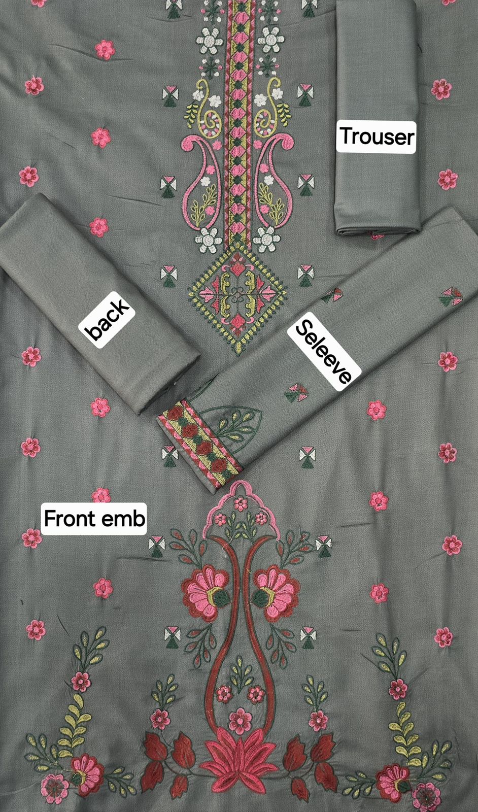 Ethnic DHANAK EMB 2PC - Image 3