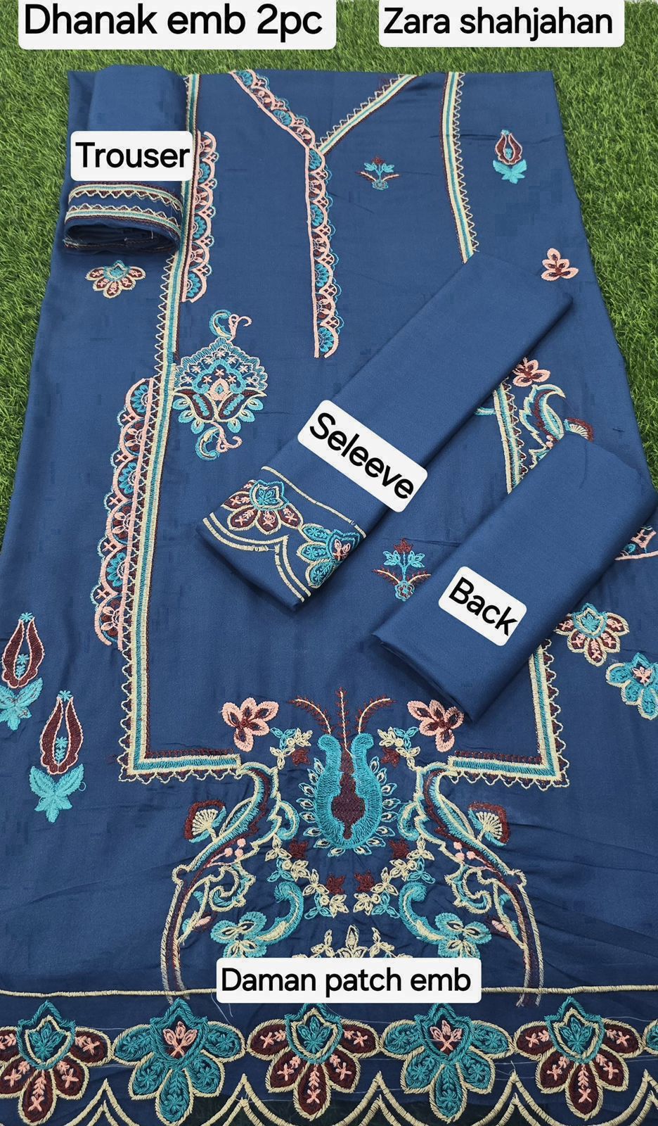 Zara Shahjahan DHANAK EMB 2PC - Image 2