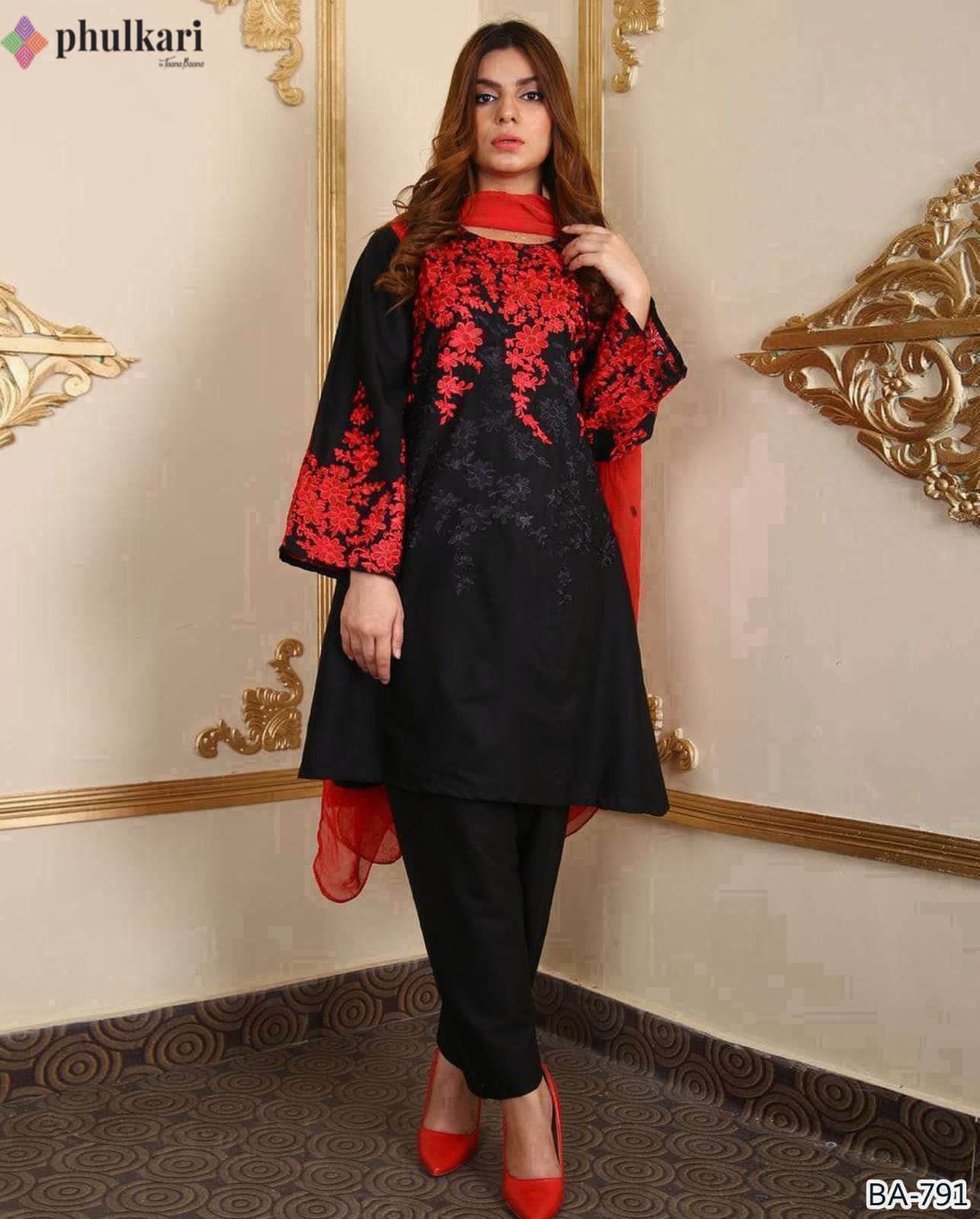 Phulkari DHANAK EMB 2PC